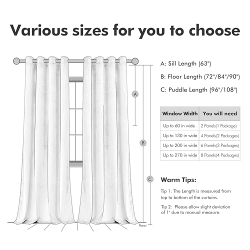 MIULEE Velvet Curtains Olive Green Elegant Grommet Curtains Thermal Insulated Soundproof Room Darkening Drapes for Classical Living Room Bedroom Decor 52 x 84 Inch Set of 2
