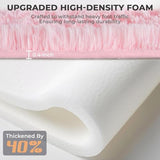 OPPODREAM 4x6 Pink Rugs for Bedroom, Ultra-Soft Fluffy Area Rugs for Living Room, 4 x 6 Shag Carpet for Nursery, Kids, Girl, Boy, Baby, Plush, Fuzzy, Shaggy, Cute Home Decor