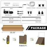 Artpuch Patio Shades Roll Up Outdoor Roller Shade (7'Wx8'H), Cordless Exterior Roller Blinds Cloth for Porch Pergola Gazebo, Gray