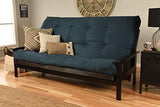 Futon Cover Only - Quality Suede Microfiber Fabric Collection Fits 6-8 inch Futons Mattress (Navy, Queen Size)