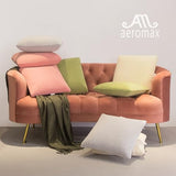 AM AEROMAX 12 × 20 Throw Pillow Memory Foam Pillow Insert - Rectangular Lumbar Support Pillow for Decorative Cushion Bed Couch Sofa - Non-Deforming Over Time