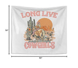 Knibeo Western Cowgirl Wall Tapestry - 50x60 Inch Country Tapestry for Teen Girls' Room Decor, Cowgirl Gifts for Women