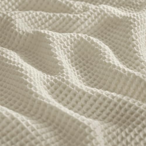 BOLL & BRANCH Waffle Bed Blanket, King/Cal King, Cream