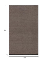 Lahome Farmhouse Entryway Rug, 3x5 Washable Area Rugs for Living Room Black