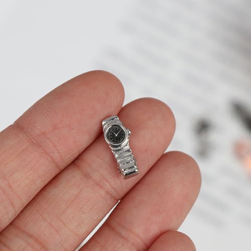 Miniature Watch Collection 4PCS 1: 12 Scale Alloy Timepieces for Display Accessories Model House Model Watches