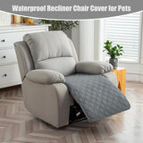 Genina Waterproof Recliner Chair Covers, Recliner Cover for Dog Pets Friendly, Washable Antislip Reclining Chair Cover Furniture Protector, Sofa Slipcover for Living Room(23.6inch/Dark Grey)
