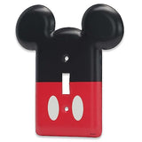 Disney Mickey Mouse Metal Light Switch Plate - Mickey Mouse Switch Plate Decoration for Kids' Bedroom, Play Room or Movie Room
