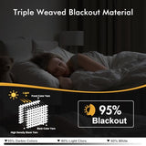 MIULEE Blackout Curtains for Bedroom Living Room 2 Panels, Thermal Insulated Room Darkening Drapes Grommet Noise Reducing Light Blocking Window Treatments 63 Inches Long 40x63 Inch Black