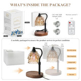 Candle Warmer Lamp with Timer and Wireless Remote Control, Dimmable Candle Warmer for Jar Candles, Height Adjustable Wax Melts Warmer, Mothers Day Birthday Gift for Women, House Warming New Home Decor
