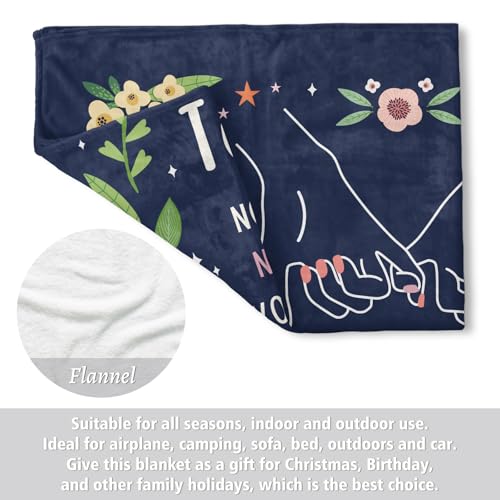 GiltGlimmer Friendship Gifts for Women, Best Friend Birthday Gifts for Women, Best Friend Blanket Gift, to My Bestie Throw Blanket for Christmas 60" x 50"