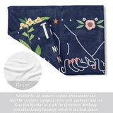 GiltGlimmer Friendship Gifts for Women, Best Friend Birthday Gifts for Women, Best Friend Blanket Gift, to My Bestie Throw Blanket for Christmas 60" x 50"