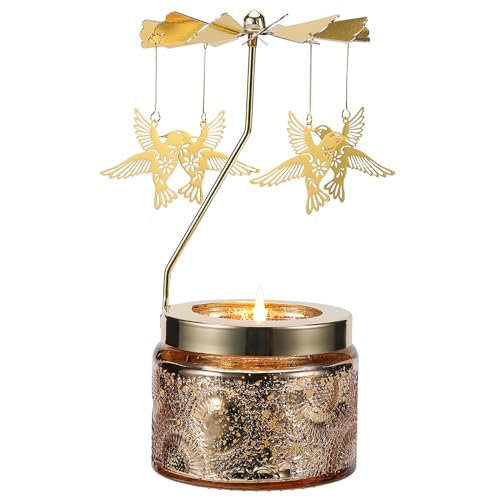 Hummingbird Rotating Candle, Gifts for Women Mom Daughter Sister Wife | Birthday Gifts for Women Friendship, Unique Scented Candle Gift for Christmas Anniversary Mothers Day