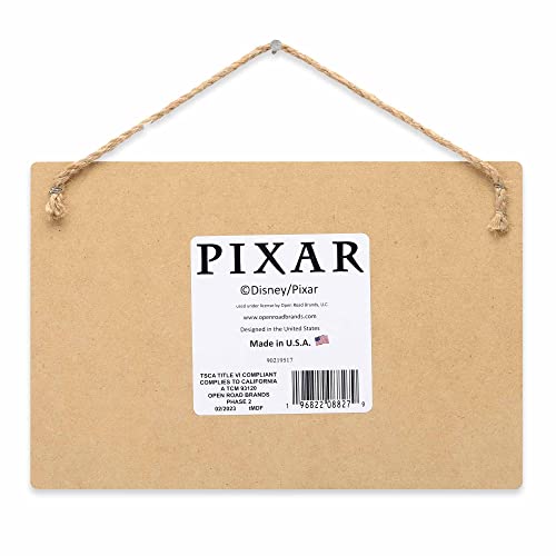 Disney Pixar Cars Welcome to Radiator Springs Hanging Wood Wall Decor - Fun Cars Sign for Kids' Bedroom or Play Room