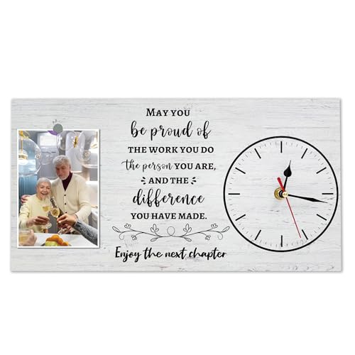 to My Wife Picture Frame with Clock Gifts for Wife from Husband, Romantic Wedding Anniversary Birthday Valentines Gifts for Women Her, Mother's Day Healing Thoughts Presents for Her