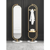 FKEE55UED Floor Luxury Floor-Standing Bedroom Mirror Rotating with Storage Full-Length Dressing Mirror