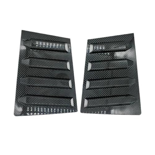Compatible with Tiida 2005-2010 Versa 2007-2012 Hatchback ABS Carbon Fiber Car Rear Window Louver Cover Exterior