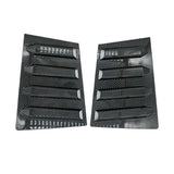Compatible with Tiida 2005-2010 Versa 2007-2012 Hatchback ABS Carbon Fiber Car Rear Window Louver Cover Exterior