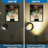 2 Pack Up Lights Indoor Floor Can Light, 6W 3000K GU10 LED Spotlights, Indoor Uplights for Home Accent, Plant, Artwork, 5.9FT Plug Cord & Foot Switch, Black