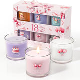 CHILLFLAME 18th Birthday Gifts for Girls, Birthday Candle Gift Set for Her, 6 Scented Votive Candles, Candles Gifts for Women/Men (6 Color, 14 oz)