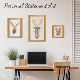 UITWMKTG Gold Animal Head Wall Decor Wall Sculpture Home Decor Statue for Living Room Office Bedroom Modern Decor for Men Women Rabbit