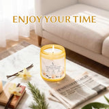Vanilla Sugar Scented Candle, Natural Soy Wax Jar Candle for Home Scented, 100-Hour Burn Time Gifts for Women Men, 7 oz (2 Pack)
