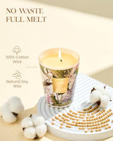 M&SENSE Pear Freesia Soy Candle, 14.1oz, Summer Fruity Gift for Women