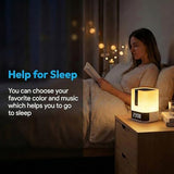 Hetyre Night Light Bluetooth Speaker, 5 in 1 Touch Control Bedside Lamp Dimmable Multi-Color Changing, Bedroom Alarm Clock, Best Birthday Gift Ideas for 10 11 12 13 14 Year Old Teenage Girls/Boys