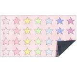 Moucuny Pastel Classroom Rug 6.5 x 11.5 ft Kids Carpet with Non-Slip Backing Class Decor Seating Rug Elementary Classroom Floor Mat for Teaching Playroom Children's Room (Pink)