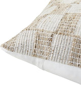 Livabliss x Galey Alix Katalina Indoor/Outdoor Accent Pillow Cover with Poly Insert, 20" L x 20" W, Beige/Checkered