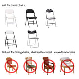 12 PCS Waterproof Stretch Spandex Folding Chair Covers, Dining Room Chair Slipcovers Protector for Wedding, Banquet, Party, Holidays, Celebration and Decoration（White）