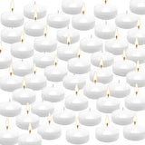 50 Floating Candles, Smoke-Free and odorless, Burning continuously for 5-6 Hours, White, 2-inch Floating Candles, Suitable for Valentine's Day, Weddings, Holidays, Home Decoration……