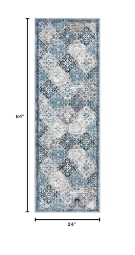 2x7 Washable Runner Rug, Nonslip Soft Area Rug for Hallway Kitchen