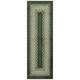 Maples Rugs Marion Braided-Style Print Runner Rug, 2' x 8', Green