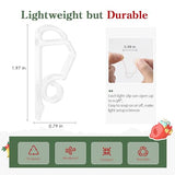 MEILIDY Christmas Light Clips, Plastic Gutter Clips, Clear, 100 Pcs | Weatherproof, Compact Discreet Look, Suitable for Hanging Outdoor Holiday Seasonal String Lights