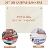 Canvas Banner Hanging Flag Banner for Nursery and Playroom Wall Décor for Kids Trendy Room Décor for Boys and Girls (Blank)