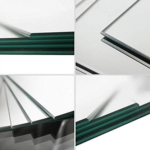 Full-Length Mirror Makeup Mirror 4 Pieces Wall Hanging eless Floor-Mounted Explosion-Proof HD Mirror 11.8inX11.8in AN1021 910