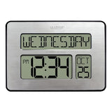 La Crosse Technology Atomic Wall/Table Clock, Metal, 7.5-inch H x 9.75-inch W x 1-inch D (513-1419) (513-1419-INT)
