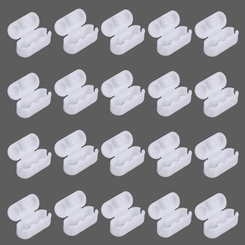 20 Pcs Vertical Chain Connector for Roman Blinds Replacement Clips for Chain and Cord(Plastic,Classic)