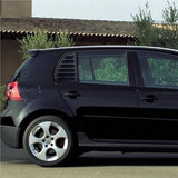 Compatible with VW Golf 5 MK5 Exterior Rear Side Window Louver Shutter Trim Carbon Fiber Look/Gloss Black Windshield(Glossy Black)