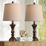 ROTTOGOON Retro Table Lamps Set of 2 Nightstand Lamp for Bedroom Vintage Rustic Table Lamps for Living Room Traditional Nightstand Bedside Lamps Bulb NOT Included