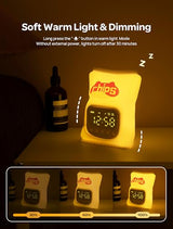MASHI Chips Alarm Clock with Night Light, ok to Wake Clock for Kids, Cute & Funny Halloween Night Light, Snooze, Toddler Sleep Training Clock, for Kids