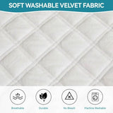 Deep Dream Armrest Covers, Sectional Couch Covers, Sofa Cover, Backrest Covers, Anti-Slip Armchair Slipcovers for Dogs Cats Pet Loveseat Recliner Leather L Shaped(White, 28"x 28")