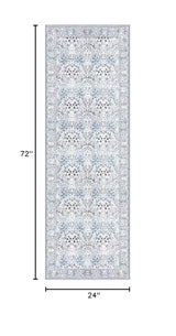 2x6 Washable Runner Rug, Non Slip Soft Area Rug for Hallway Kitchen