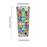 Magcolor Hand Painted Colorful Woven Glass Vase -Crystal Flower Vase- 7.7 inch, Glass Plant Vase for Floral Arrangements, Centerpieces, Weddings, Housewarming, Centerpiece Home Deco