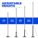 Barrina T10 Pro Standing Grow Light with Timer, 42W, 5000K, Full Spectrum Vertical Tall Grow Lights for Indoor Plants, Wide Coverage, 4FT to 5.6FT Height with Foot Switch, for Flower and Tall Plants