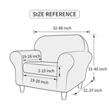 FORCHEER Armchair Slipcovers 2 Piece Printed Sofa Couch Covers with 1 Separate Cushion Couch Covers Washable Bohemia Style Sofa Slipcover with Elastic Bottom for Living Room (Armchair, Styles 1)