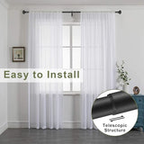 72-144 Inches Curtain Rods for Window, Vimayta 1 Inch Diameter Drapery Rod with Resin Finials, Ideal Adjustable Heavy Duty Single Curtains Rod for Bedroom, Living Room Decoration, Matte Black