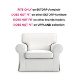 Ektorp Chair Cover Replacement for IKEA Ektorp Armchair Cover, Ektorp Chair Slipcover, Ektorp Cover Only!(Daily Off White)
