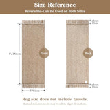 Collive 2' x 6' Kitchen Runner Rug, Modern Farmhouse Washable Bathroom Mat