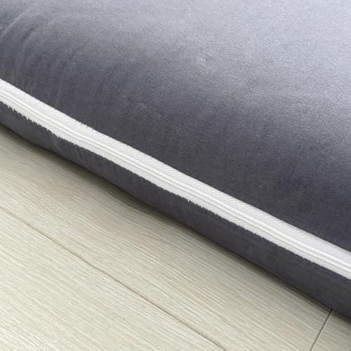 Dark Blue,60 * 200CM,Zippered Futon Cover for Japanese Futon Floor Mattress Cover Protector Tatami Floor Sleeping Mat Futon Slipcovers Soft and Breathable Dustproof Cover
